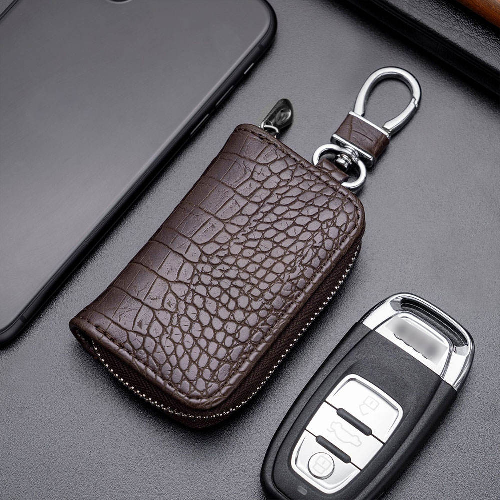 Universal Crocodile Print Leather Car Key Bag - Shenzhen Me Booming Innovate Technology Co., Ltd.